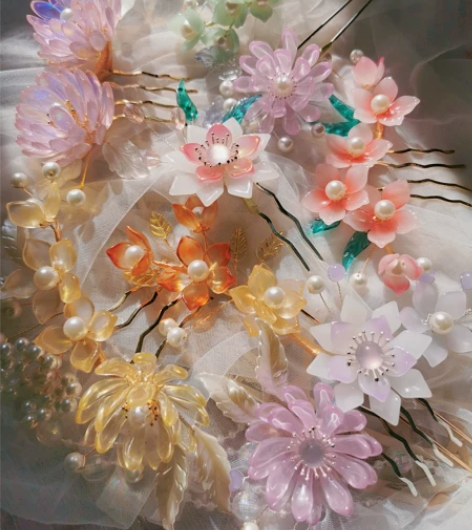 原创手工琉璃簪花出福袋有 68 88 10...