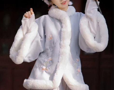 明制汉服冬全套过年拜年服三件套女中国风秋古...