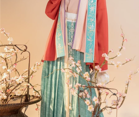 重回汉唐汉服女博古幽思宋制褙子下裙 单下裙...