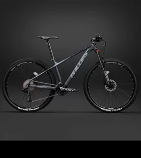 菲利普山地车自行车成人单车男女式双碟刹越野...