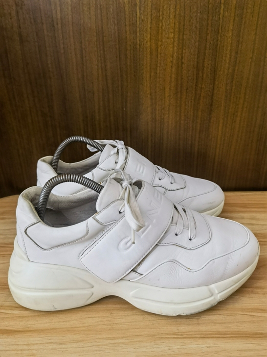 40码春夏季新款运动休闲鞋女真皮厚底内增高...
