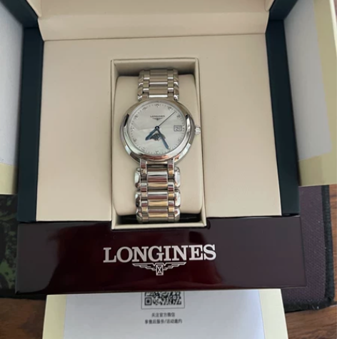 浪琴心月系列带钻手表,全新,购于专柜 感兴...