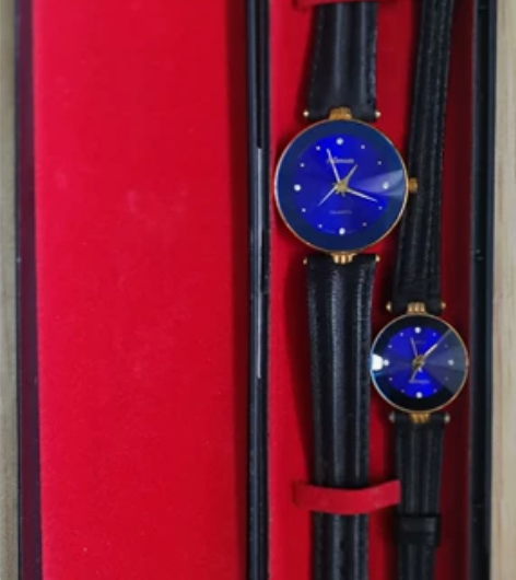 低价出售全新礼品盒精装情侣手表一对,一次都...