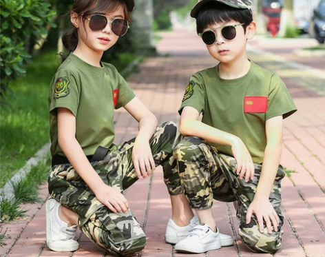 儿童军训迷彩服男童套装特种兵小学生夏令营幼...