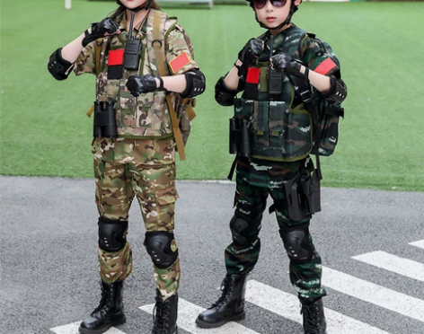 【狂欢价】儿童迷彩服男童夏季特种兵套装学生...