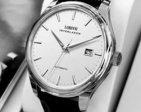 罗宾尼手表男全自动机械表超薄商务品牌休闲防...