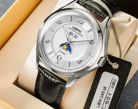 瑞士罗宾尼正品手表男士机械表男世界名牌名表...