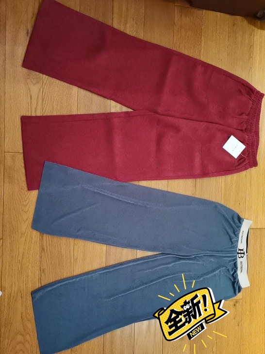 全新女裤，初秋烫绒裤子 冰丝裤 休闲时尚运...