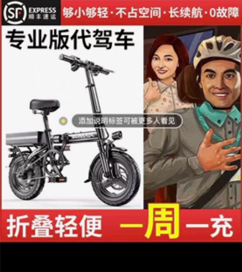 德国名顶折叠电动自行车代驾司机专用电动折叠...