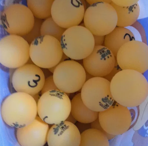 63个乒乓球，抓奖用了，橘黄色，实物比图片...