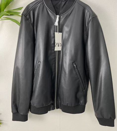 ZARA全新正品 秋冬男士夹克外套皮棒球夹...