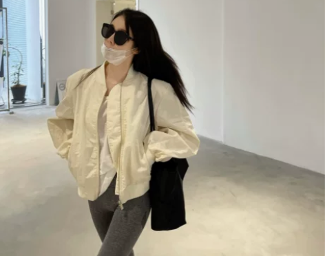 JIUER 马卡龙色棒球外套2021年秋季...