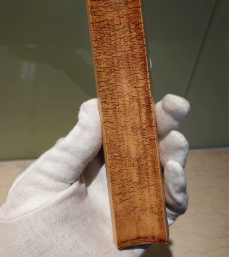 精品老煤竹龟裂纹把玩牌子料雅玩惠友！ 尺寸...