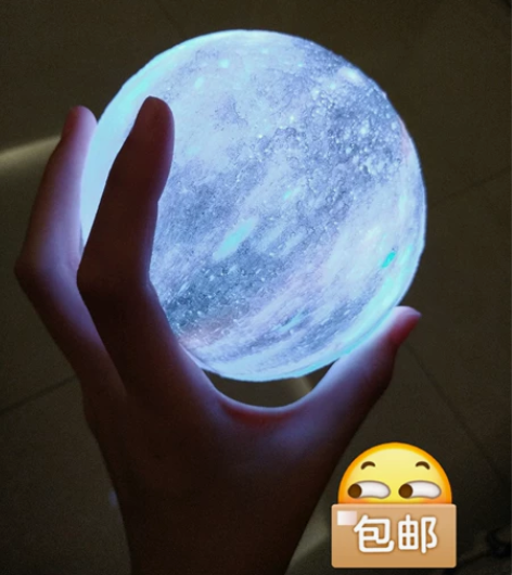 8CM全新月球灯，拍照用，自己自用的，因为...
