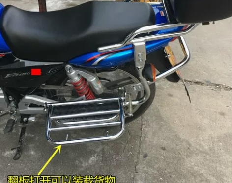 摩托车 125摩托150通用收折侧翻大货架...