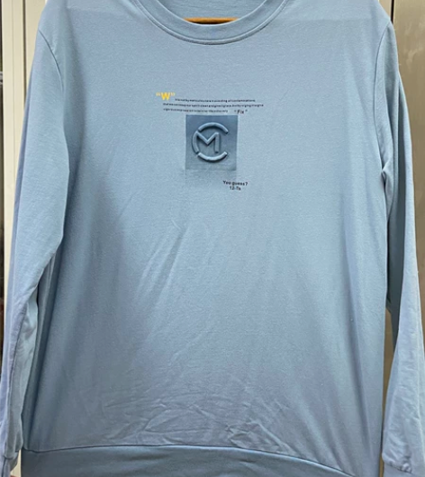 男士蓝色薄卫衣 全新 30出