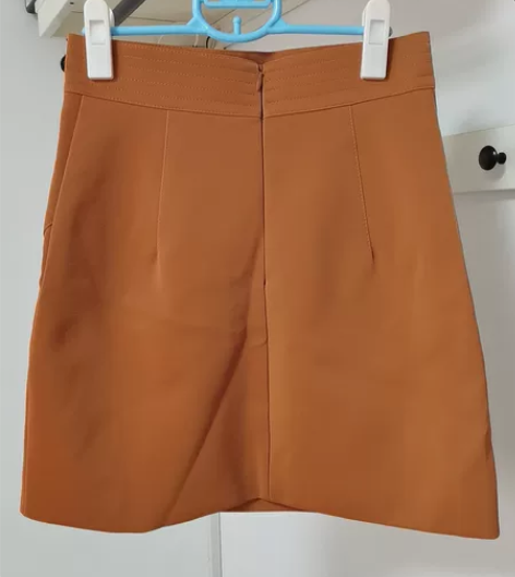 小皮裙半身裙女秋季新款高腰a字裙小个子短裙...