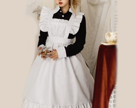 ?猫老师正统欧版女仆装大码长款男穿女装大佬...