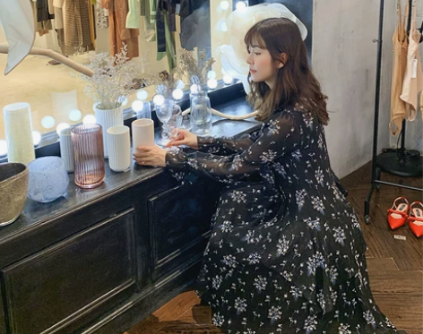 全新 碎花演绎浪漫田园风 立体雪纺面料荷叶...