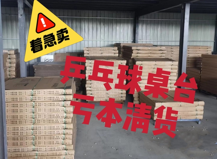 厂家亏本清货乒乓球桌台新的，室内外可折叠乒...