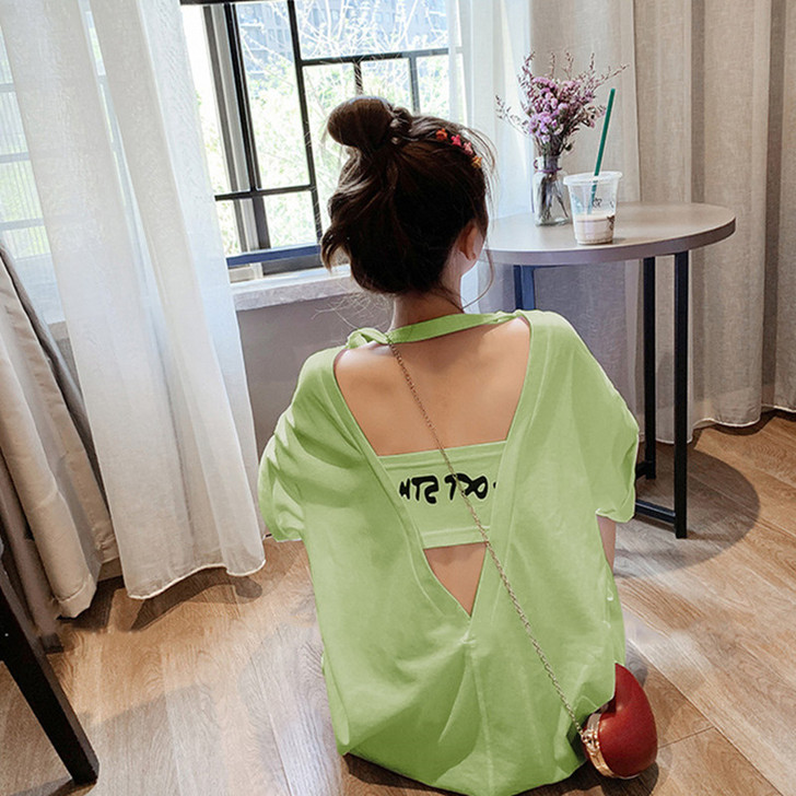 【活动价】2019夏季新款短袖t恤女宽松韩...