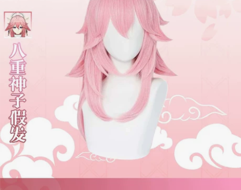 【次元依】原神cos 八重神子反翘长款假发...