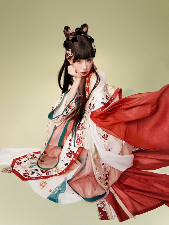 【十三余 小豆蔻儿】[花萼暗香] 对襟长衫...