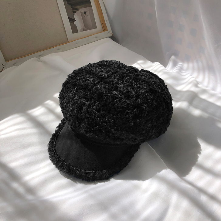 帽子女冬季网红款八角帽韩版日系百搭潮ins...