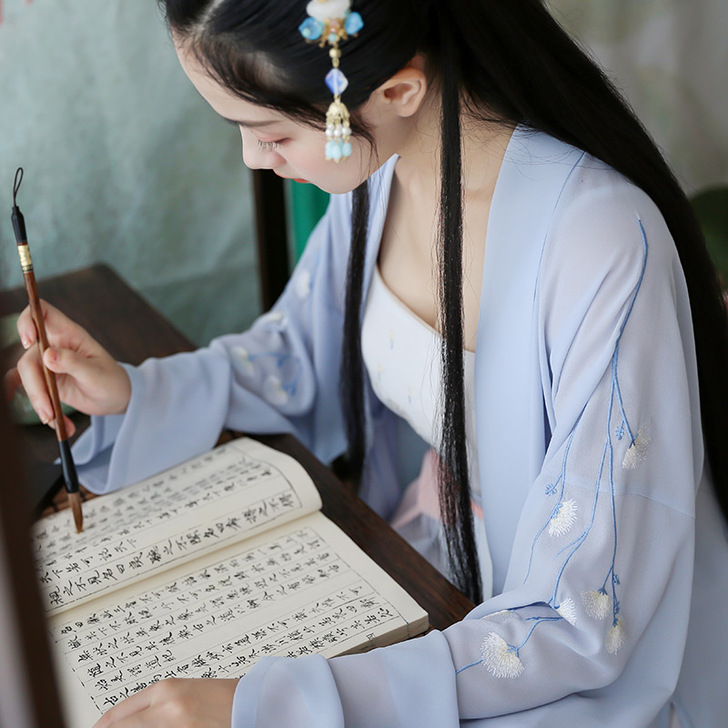 重回汉唐旧忆原创正品汉服女款中国风长褙子吊...
