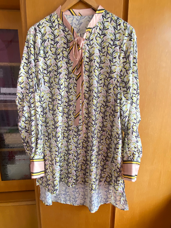 专柜品质雪纺衫M码,长款,过臀部,尺码偏大...