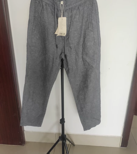 男士棉麻裤，全新，仅限试穿，M码，九分裤，...