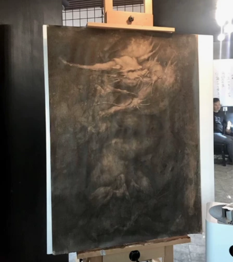 纸本素描原创作品，纯手绘。# 材料：铅碳混...
