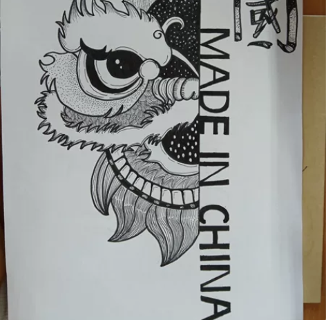 国画纯手工醒狮点赞优先发货 感兴趣的话点“...