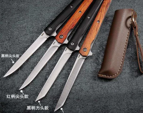 户外防身折叠蝴蝶钥匙扣刀锋利拆快递小刀迷你...