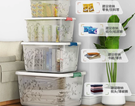 【5.9包邮】家居透明收纳箱塑料特大号衣服...