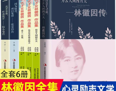 全套6册林徽因传林徽因作品全集正版书籍陆小...