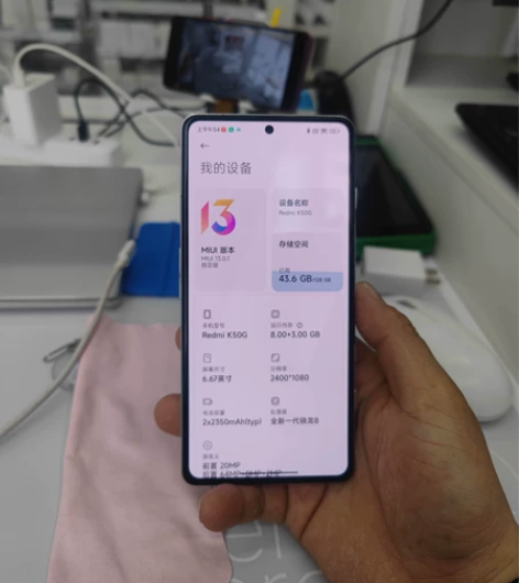 红米k50电竞版,8+128银翼 无拆无修...