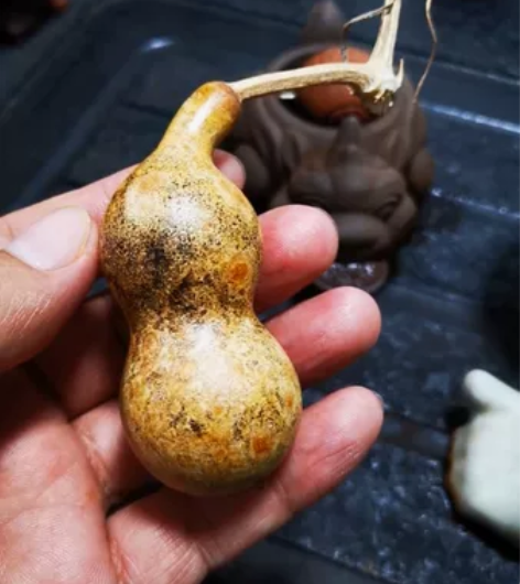 精美花皮葫芦胖蚂蚁葫芦7.7cm，器型可爱...