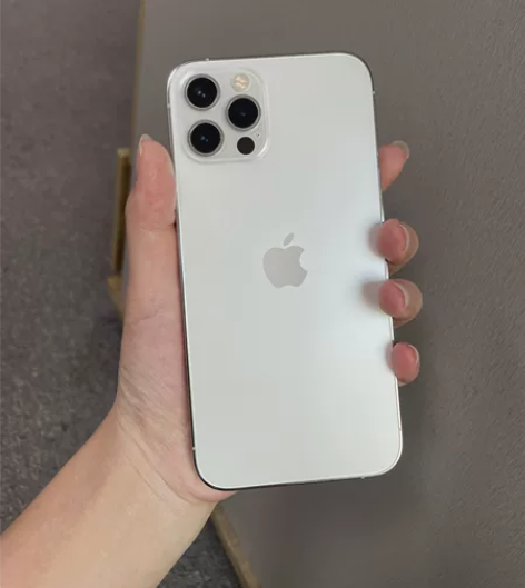 苹果12proMax256G银白色 纯无锁...