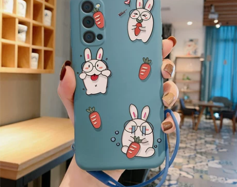 opporeno4手机壳软硅胶卡通可爱吃货...