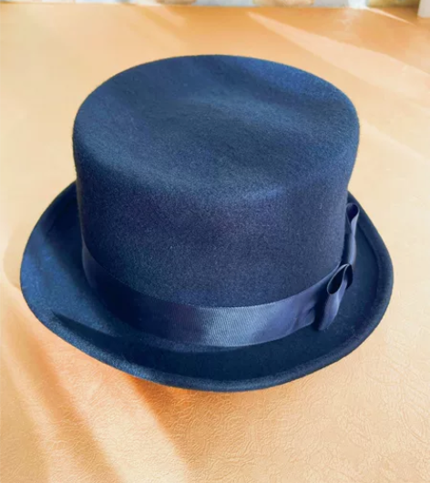 【韩国代购】纯羊毛黑色礼帽秋冬款 600多...