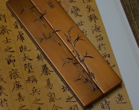 书法纸镇铜契紫铜刻绘镇纸手工铜书镇国画压