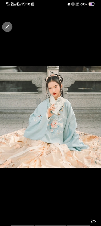 汉尚华莲清歌正品原创汉服女秋冬明制袄裙织金...