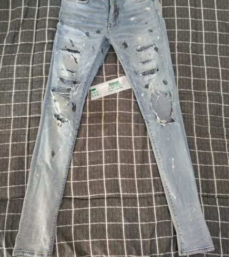 AMIRI 修身直筒 牛仔长裤 W32 美...