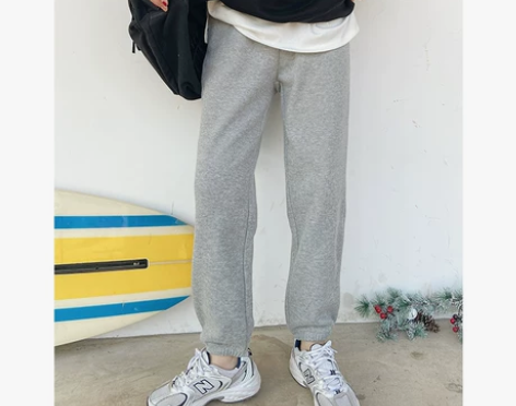 加绒加厚哈伦裤秋冬新款卫裤高腰休闲棉裤宽松...