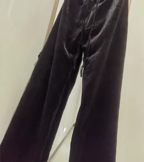 丝绒加绒厚阔腿裤，S码，这个牌子的裤子质量...