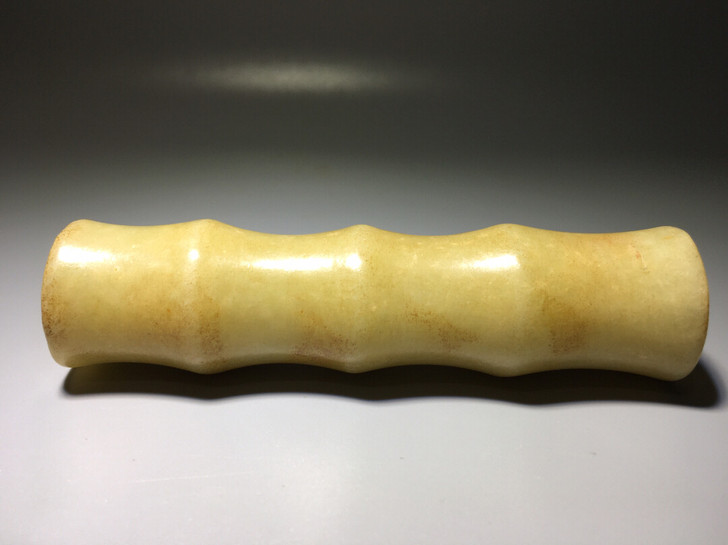 竹节形玉管 新时期时代红山文化 长10.5...