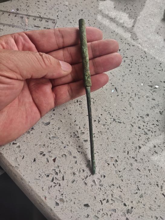 春秋战国礼射箭头，又叫弋射箭头，六棱，大开...