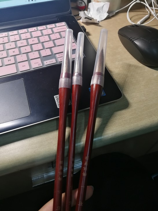 狼毫毛笔三支全新