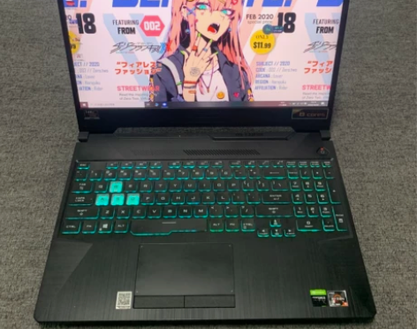 华硕天选R9 RTX2060元气蓝游戏本笔...